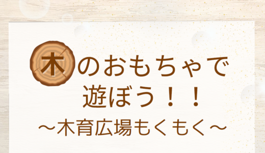 木のおもちゃで遊ぼう！！～木育広場もくもく～